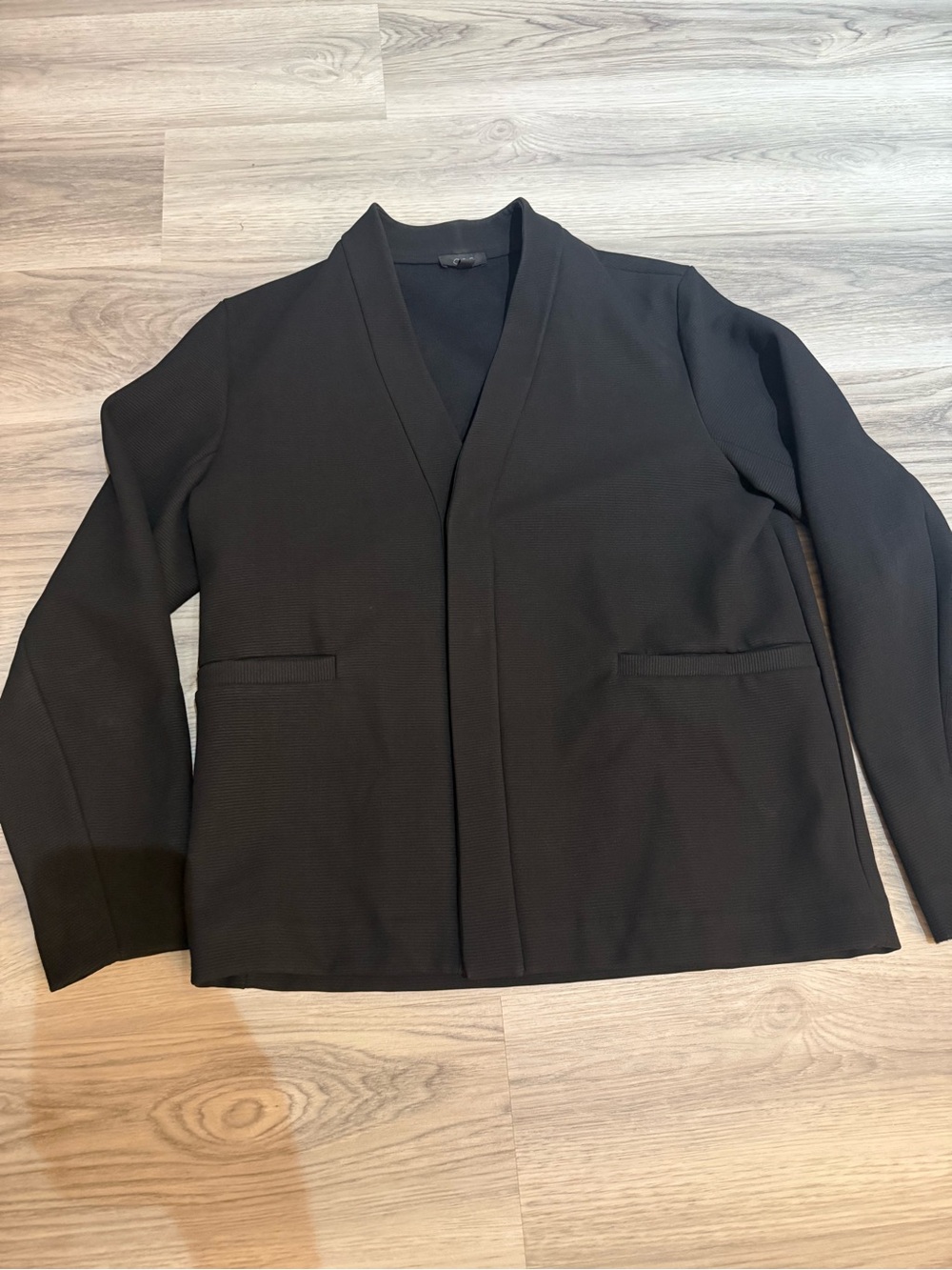 COS Black Lightweight Open Cardigan Jacket